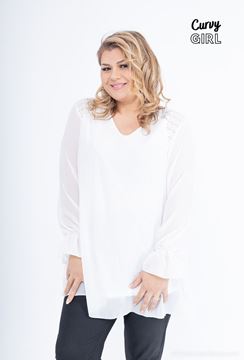 Picture of CURVY GIRL LACE AND CHIFFON TOP